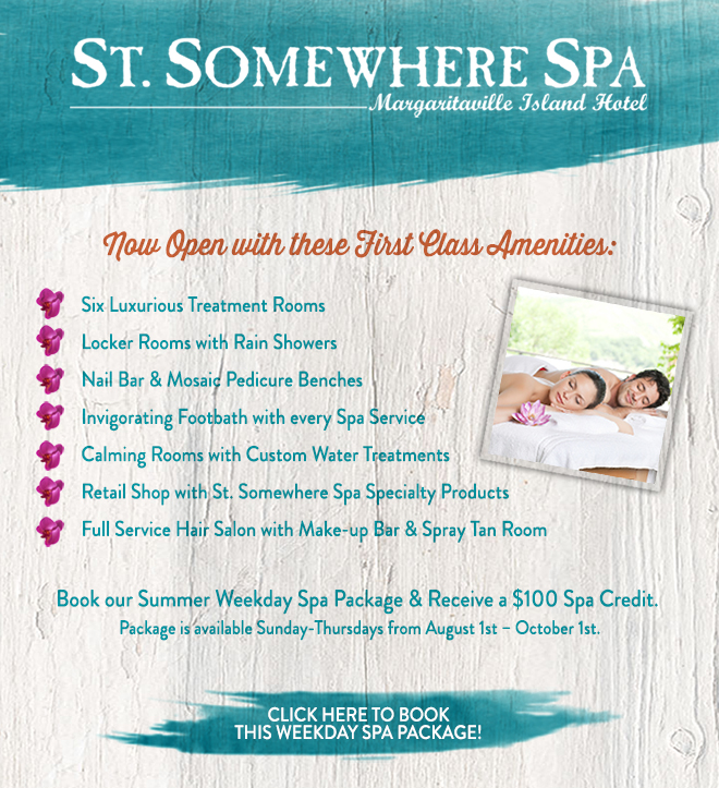 Margaritaville Hotel at Pigeon TNSt. Somewhere Spa